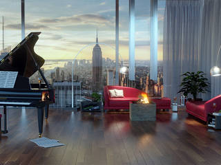 Living in New York, Alessandro Chessa Alessandro Chessa Minimalist living room