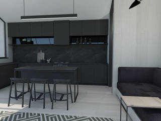 Loft Apartment , Lijn Architectural Interiors Lijn Architectural Interiors Módulos de cocina Tablero DM