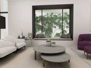 Residential Project Namibia, Lijn Architectural Interiors Lijn Architectural Interiors Salas de estar escandinavas Vidro