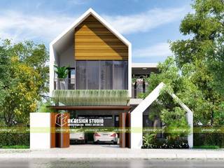 THIẾT KẾ BIỆT THỰ HIỆN ĐẠI 2 TẦNG 10X20M, UK DESIGN STUDIO - KIẾN TRÚC UK UK DESIGN STUDIO - KIẾN TRÚC UK Villas