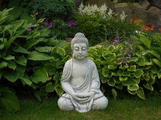 Buddha Steinfiguren, gartendekoparadies.de gartendekoparadies.de Jardines de estilo asiático Concreto