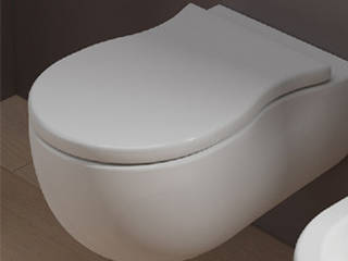 F-Courbe - Water Closet, queobathrooms queobathrooms Modern bathroom Ceramic