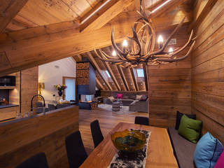 Casa Maloja, BEARprogetti BEARprogetti Rustic style living room