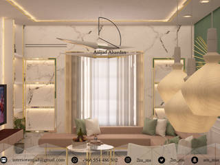 Private apartment , Amjad Alseaidan Amjad Alseaidan Living room Marble