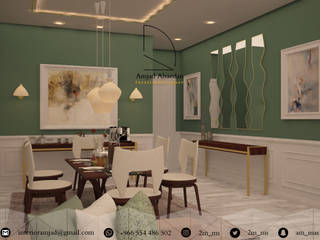 Private apartment , Amjad Alseaidan Amjad Alseaidan Living room Silver/Gold