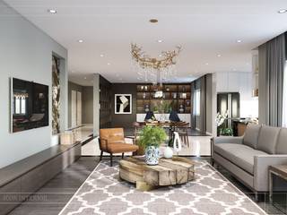 Thiết kế nội thất biệt thự hiện đại - Sang trọng đẳng cấp, ICON INTERIOR ICON INTERIOR Salas de estilo moderno