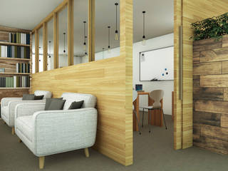 CUOREA TOMOZEMI CLASSROOM, Studio Maiden Studio Maiden Spazi commerciali Legno Effetto legno