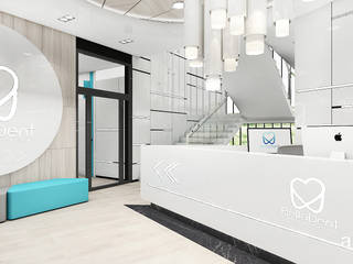 BELLADENT | Klinika stomatologiczna, ARTDESIGN architektura wnętrz ARTDESIGN architektura wnętrz Espaços comerciais