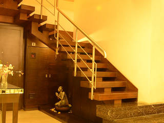 IMPERIAL TOWER, TARDEO, MUMBAI, Aesthos Interior Design and Consultancy Aesthos Interior Design and Consultancy Stairs