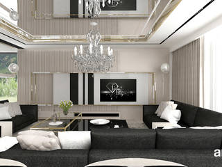 HEART OF GOLD | Wnętrza domu, ARTDESIGN architektura wnętrz ARTDESIGN architektura wnętrz Eclectic style living room