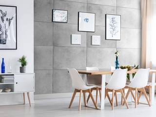 Wandpaneele in Betonoptik für den angesagten Industrial Style, Loft Design System Deutschland - Wandpaneele aus Bayern Loft Design System Deutschland - Wandpaneele aus Bayern Modern dining room