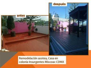 Antes y Despues, VIVE arquitectura VIVE arquitectura Balcony