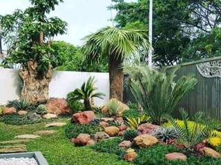 Tukang Taman, Tukang Taman Surabaya - Tianggadha-art Tukang Taman Surabaya - Tianggadha-art Jardines en la fachada Piedra