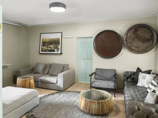 Vorna Valley Living Room Makeover, Deborah Garth Interior Design International (Pty)Ltd Deborah Garth Interior Design International (Pty)Ltd Вітальня