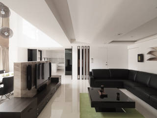 K HOUSE, 形構設計 Morpho-Design 形構設計 Morpho-Design Ruang Keluarga Modern