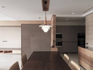 水平之家, 形構設計 Morpho-Design 形構設計 Morpho-Design Modern dining room