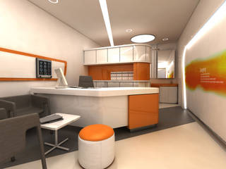 Park Tıp Merkezi, ANTE MİMARLIK ANTE MİMARLIK Commercial spaces Beige