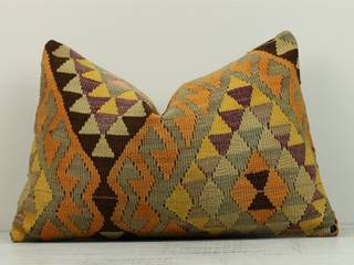 Turkish Kilim Pillow Covers, Heritage Nomadic Art Gallery Heritage Nomadic Art Gallery Vườn nội thất