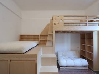 Una stanza da letto, Daniele Arcomano Daniele Arcomano Kamar Tidur Modern Kayu