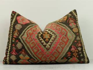 Turkish Kilim Pillow Covers, Heritage Nomadic Art Gallery Heritage Nomadic Art Gallery Vườn nội thất