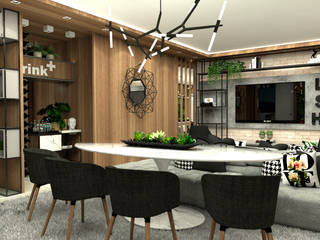 APARTAMENTO GJ, Metric Studio Metric Studio Industrial style dining room