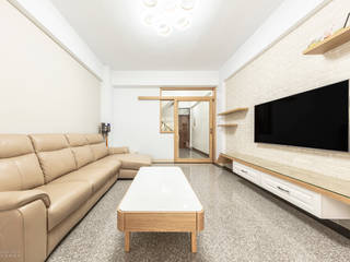 CAI House, 元作空間設計 元作空間設計 Scandinavian style living room