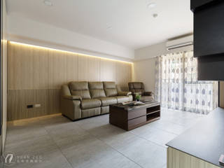 ​WANG House, 元作空間設計 元作空間設計 Modern living room
