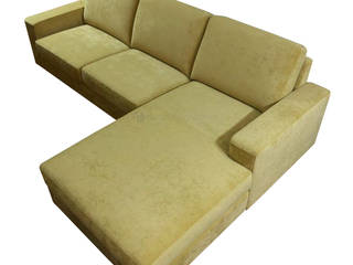 Sofá Chaise Longue CatDog, Decordesign Interiores Decordesign Interiores Modern living room Textile Amber/Gold