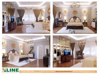 ​Báo giá thiết kế nội thất chung cư tại Xline, NỘI THẤT XLINE NỘI THẤT XLINE Small bedroom Мідь / Бронза / Латунь