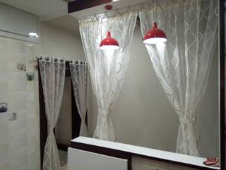 Residential Interiors in indore, Jamali interiors Jamali interiors 和風の 玄関&廊下&階段 合板（ベニヤ板）