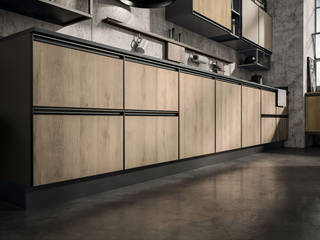 Cucina modulo 01, nuovimondi di Flli Unia snc nuovimondi di Flli Unia snc Built-in kitchens