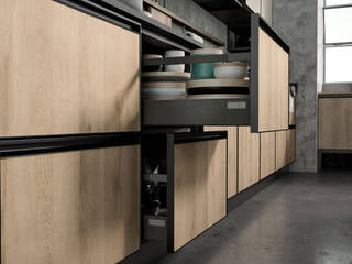 Cucina modulo 01, nuovimondi di Flli Unia snc nuovimondi di Flli Unia snc Industrial style kitchen