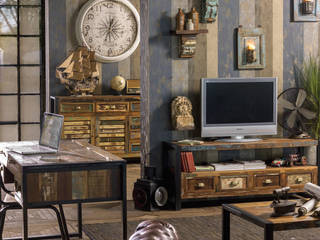 Mobili vintage, nuovimondi di Flli Unia snc nuovimondi di Flli Unia snc Industrial style living room