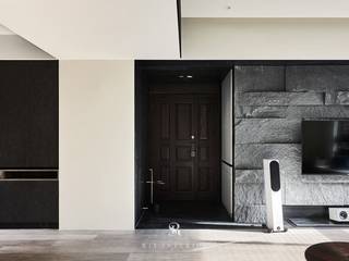 框．無框｜Cubic Cave, 理絲室內設計有限公司 Ris Interior Design Co., Ltd. 理絲室內設計有限公司 Ris Interior Design Co., Ltd. Modern living room Slate Grey