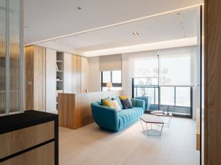 中壢夏宅, 築川設計 築川設計 Living room