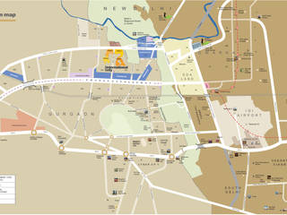 LOCATION MAP : SOBHA INTERNATIONAL CITY GURGAON, Sobha International City Sobha International City Jardines de estilo clásico