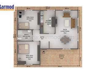 KARMOD HAZIR EV – 86 M² IHLAMUR KASRI, KARMOD PREFABRICATED TECHNOLOGIES KARMOD PREFABRICATED TECHNOLOGIES