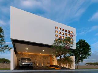Casa Estudio LMXARQ, Laboratorio Mexicano de Arquitectura Laboratorio Mexicano de Arquitectura Dom jednorodzinny Biały