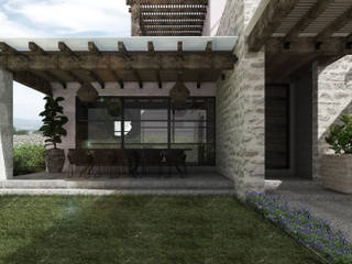 SAHAI ELIXIR, Mouret Arquitectura Mouret Arquitectura Rustic style balcony, veranda & terrace