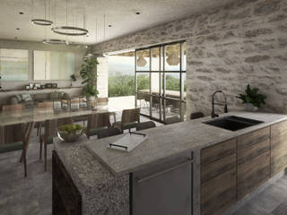 SAHAI UBAK, Mouret Arquitectura Mouret Arquitectura Built-in kitchens