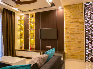 3BHK Contemporary Home, Modulart Modulart Salas modernas