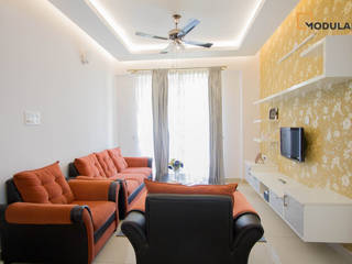 2BHK Modern Home, Modulart Modulart 모던스타일 거실