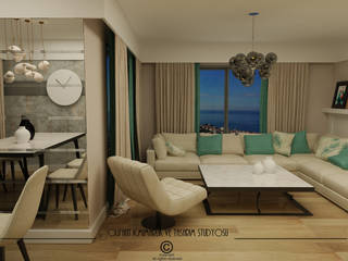 Özel Konut, Olifant İçmimarlık ve Tasarım Stüdyosu Olifant İçmimarlık ve Tasarım Stüdyosu Modern living room