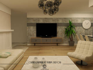 Özel Konut, Olifant İçmimarlık ve Tasarım Stüdyosu Olifant İçmimarlık ve Tasarım Stüdyosu Modern living room