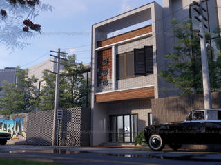 Nhà phố 1 mặt tiền hướng tây, Archilives Archilives Detached home