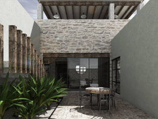 SAHAI UMA, Mouret Arquitectura Mouret Arquitectura Balcon, Veranda & Terrasse rustiques