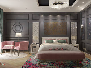 تصميم غرفة نوم رئيسية, AmiraNayelDesigns AmiraNayelDesigns Chambre classique