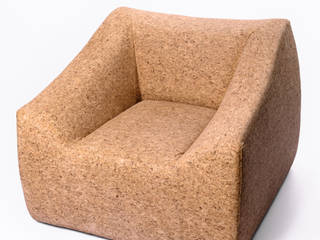 Block Armchair, Creative-cork Creative-cork Modern living room Cork