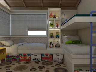 Quarto infantil, Taís Duque Arquitetura Taís Duque Arquitetura Dormitorios infantiles