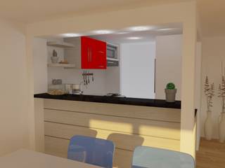 COCINA RENOVACIÓN , JV RVT JV RVT Modern Mutfak Ahşap Ahşap rengi